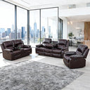 3-Piece Reclining Sectional Sofa with Storage Console