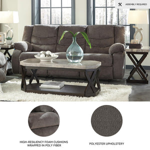 Reclining Sofa Set – Chenille Upholstered Living Room Couch