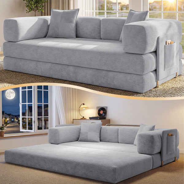 78.8" Convertible Futon Sofa Bed