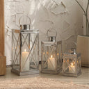 Stainless Steel Candle Lantern Set of 3 – Indoor & Outdoor Decor