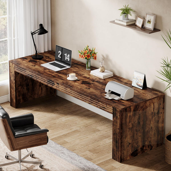 79-Inch Two-Person Double Computer Desk
