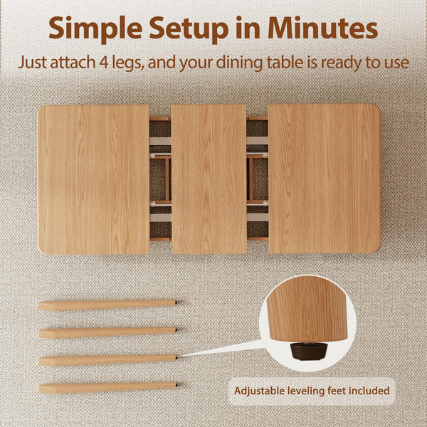 Solid Wood Extendable Dining Table