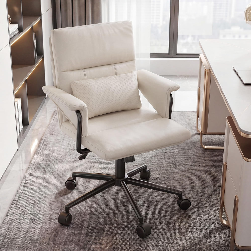 Mid-Back Ergonomic Office Chair with Lumbar Support