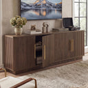 Fluted TV Stand & Entertainment Center – 70" Media Console with Storage