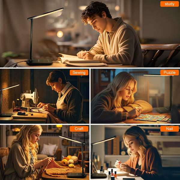 LED Desk Lamp with USB Charging Port