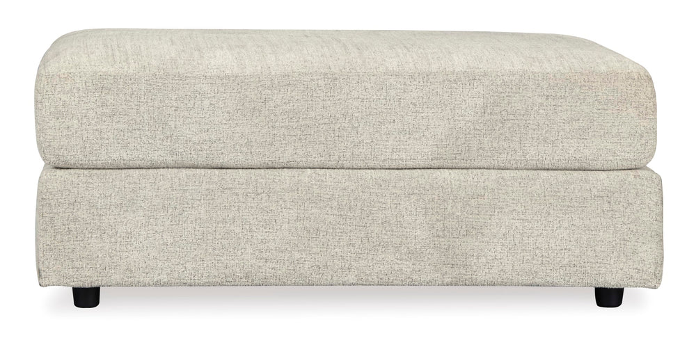 Oversized Chenille Accent Ottoman