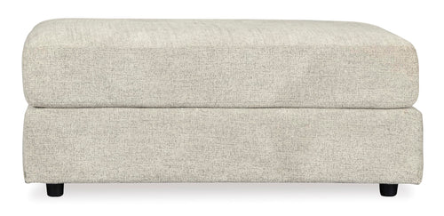 Oversized Chenille Accent Ottoman