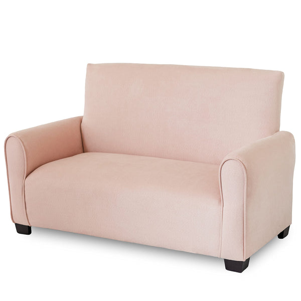 Customized Toddler Upholstered Sofa with Ottoman and Pillows