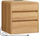 55-Inch 6-Drawer Dresser – Natural Wood Finish
