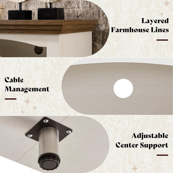 70" Fireplace TV Stand with Electric Fireplace