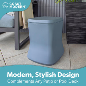 Outdoor Side Table Cooler 2-in-1 with Ice Chest 25 QT