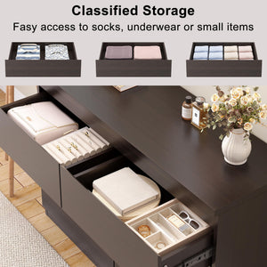 6-Drawer Wood Dresser with Deep Storage