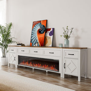 TV Stand with Electric Fireplace