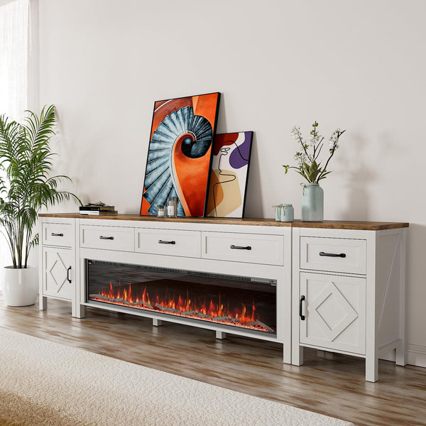 TV Stand with Electric Fireplace