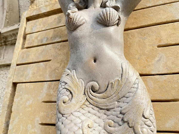 39 Inch Mermaid Wall Sculpture – Outdoor & Indoor Hanging Decor