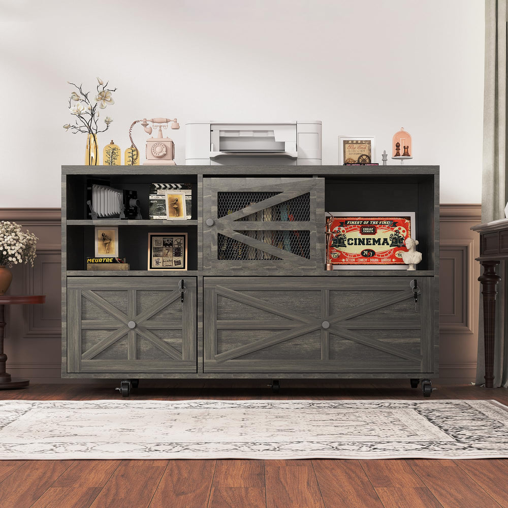 2-Drawer Lateral File Cabinet with Lock