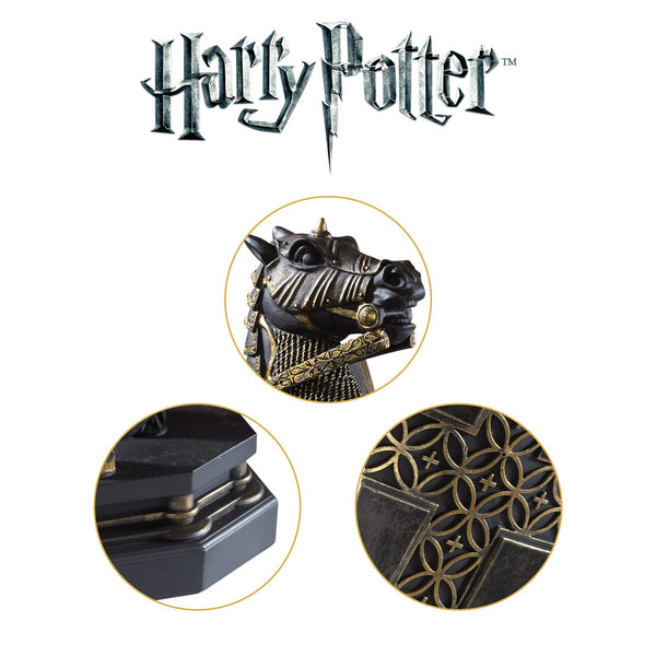 Wizard Chess Knight Bookend - Black