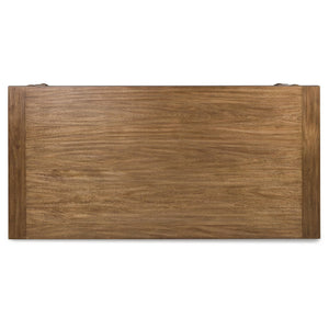 Traditional Dining Table with Turned Legs – Seats 8, Light Brown
