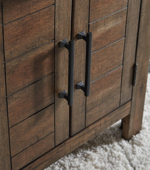 Farmhouse End Table with Cabinet Doors
