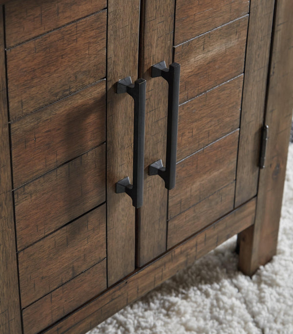 Farmhouse End Table with Cabinet Doors