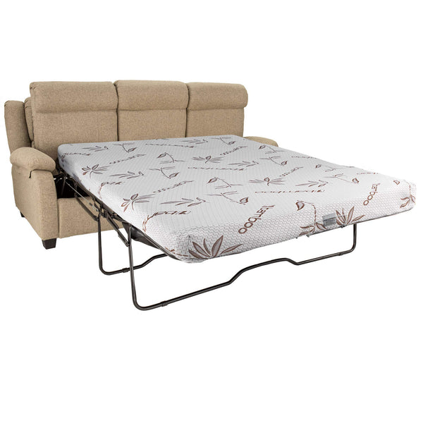 80" RV Sleeper Sofa Loveseat with Memory Foam Mattress