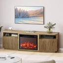 68" TV Stand with 23" Electric Fireplace & Sound