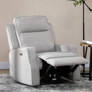 Electric Power Recliner with USB Charging – Gray