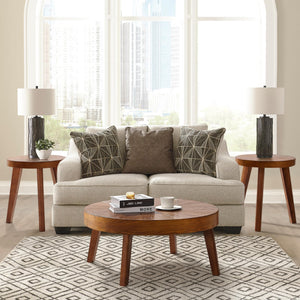 Round Coffee Table Set of 3 – Farmhouse Nesting Tables