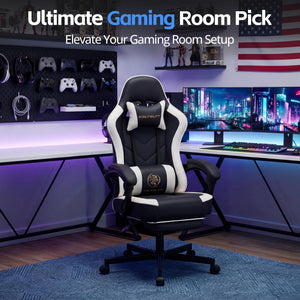 High Back Ergonomic Gaming Chair with Pocket Spring Cushion