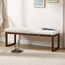 Upholstered Bedroom Bench with Solid Wood Frame