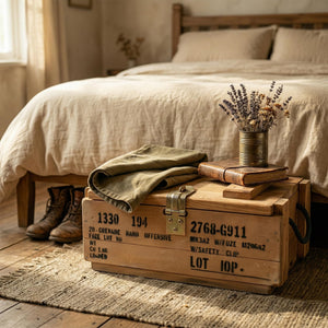 Military Footlocker Cedar Storage Chest