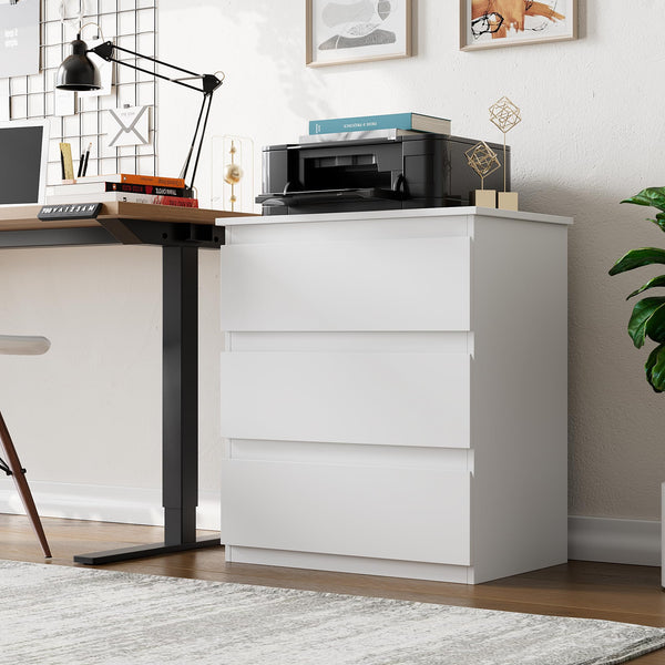 3-Drawer Nightstand with Storage – Bedroom Side Table
