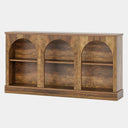 63-Inch Farmhouse Console Table with 3-Tier Storage