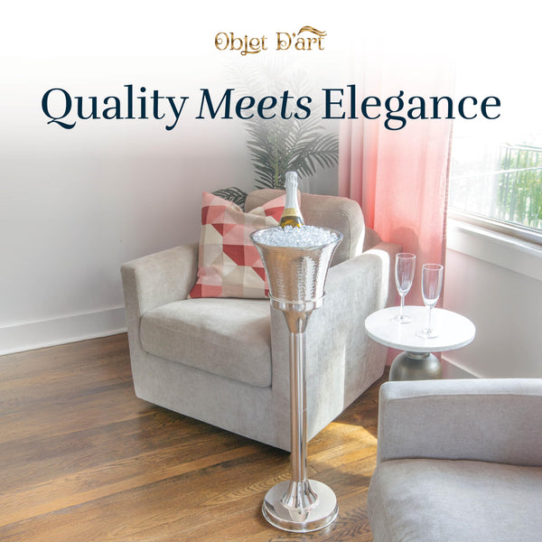 Stainless Steel Wine & Beverage Ice Bucket Stand