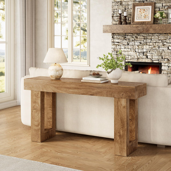 63-Inch Console Table for Entryway, Sofa Table, Hallway & Living Room