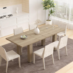 Extendable Dining Table for 6-10, Oak