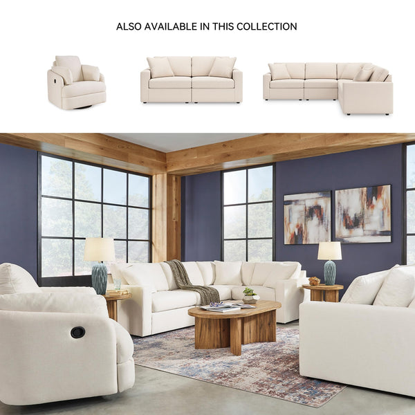 Swivel Glider Rocker Recliner with Hidden Storage – Beige