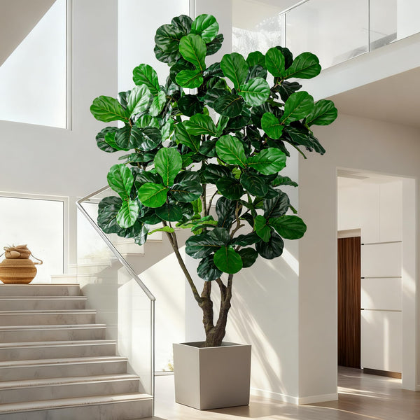 Artificial Fiddle Leaf Fig Tree with Pot