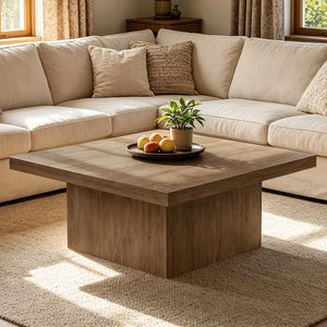 Square Coffee Table with Large Tabletop