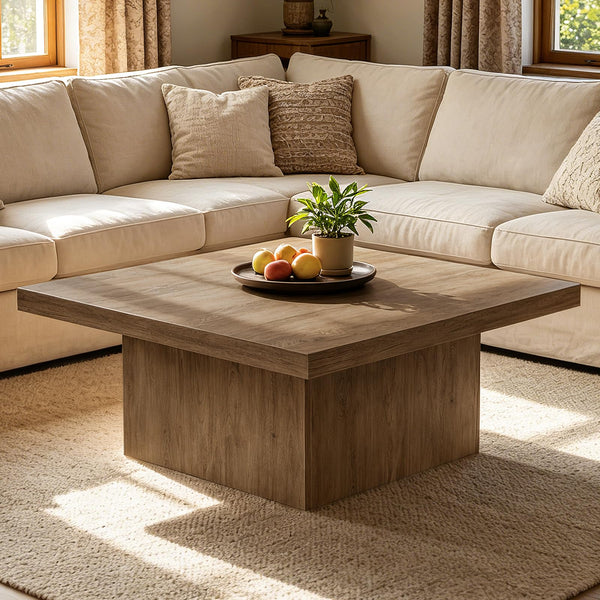 Square Coffee Table with Large Tabletop