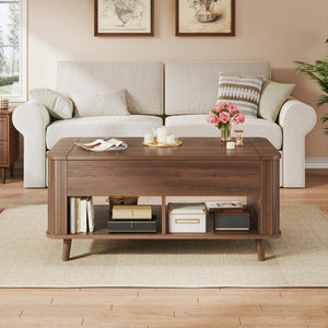 Lift-Top Coffee Table with Hidden Storage