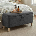 Round Storage Ottoman with Reversible Tray Lid