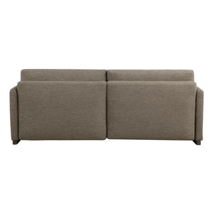 Convertible Sleeper Sofa Queen Size – Boucle Fabric, Wood Legs