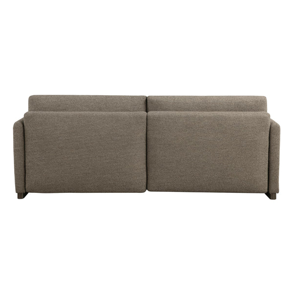 Convertible Sleeper Sofa Queen Size – Boucle Fabric, Wood Legs