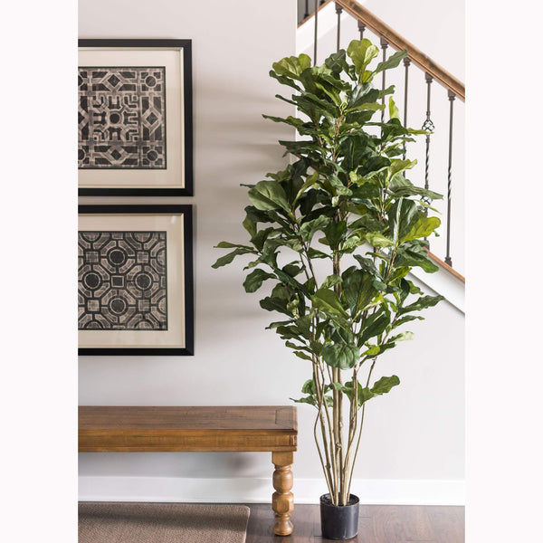 Artificial Fiddle Leaf Fig Tree – Indoor Faux Plant Decor