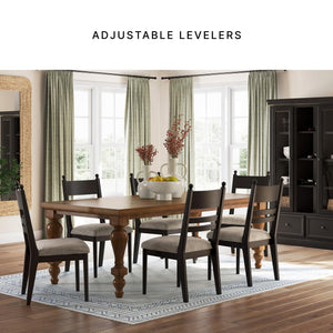 Upholstered Dining Chairs with High Back, Set of 2