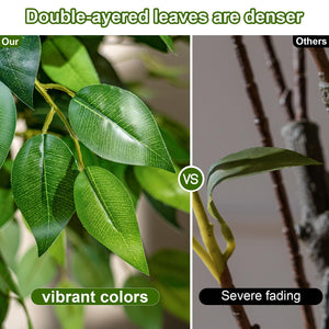 Large Artificial Ficus Tree – Indoor Floor Plant Decor