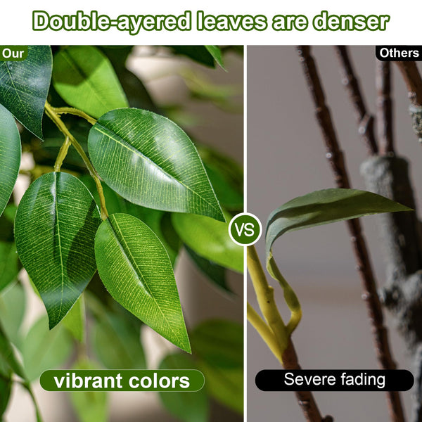 Large Artificial Ficus Tree – Indoor Floor Plant Decor