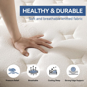 Full Size Memory Foam Hybrid Mattress 10 Inch
