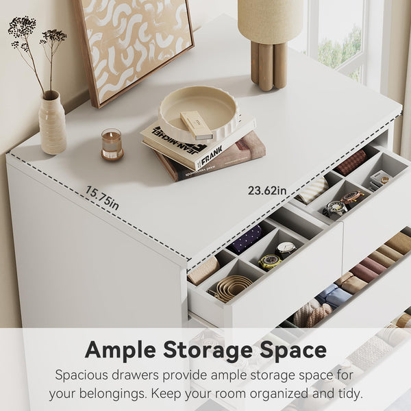 7-Drawer Tall Dresser with Jewelry Storage